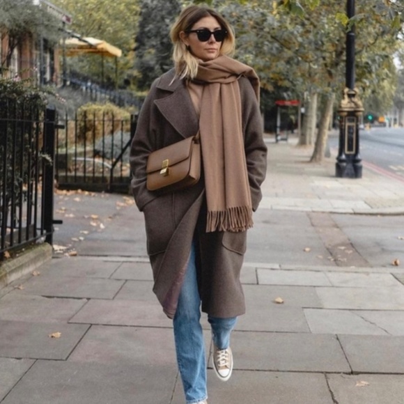 H&M Wool Oversized Coat NWT - Picture 2 of 9